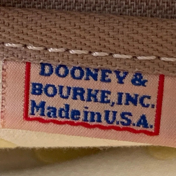 DOONEY & BOURKE Bag Tassel Canvas Satchel shoulder bag Tote in polka dot - Picture 3 of 15